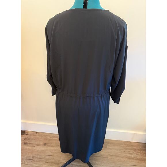 Soft Surroundings Blue Full Zip Dress with Drawstring Waist Size 2X - Picture 2 of 4